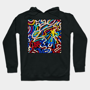 Rainbow Spaghetti #1b Hoodie